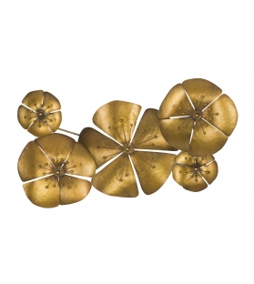 Pannello in ferro flower goldy -a- cm 94x6x50