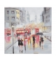 Dipinto su tela rain london -a- cm 100x3x100