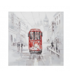 Dipinto su tela tram -a- cm 80x3x80