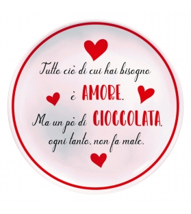 Piatto dolce Amore e Cioccolata
