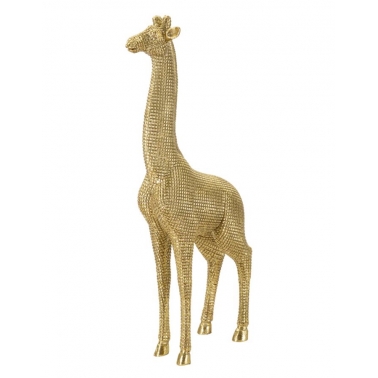 Statua Giraffa resina oro h40 cm - Oggetti decorativi -