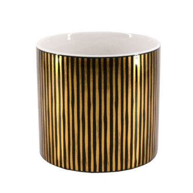 Vaso porta pianta Striped ceramica h12 cm - Vasi - 