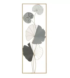 Pannello in ferro lotus -a -cm 31x5x89,5 - Decorazioni parete - 